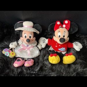 Vintage Disney Minnie Mouse plush set like new!!